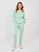 Pastelowy zielony  komplet z miękkiego materiału RUE PARIS 