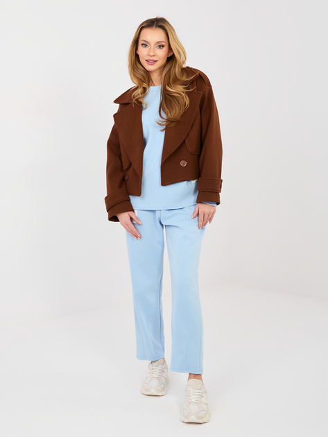 Jasnoniebieski dresowy komplet z naszywkami RUE PARIS