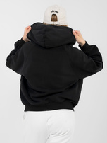 Czarna bluza z haftowanym napisem NATURAL SIDE 