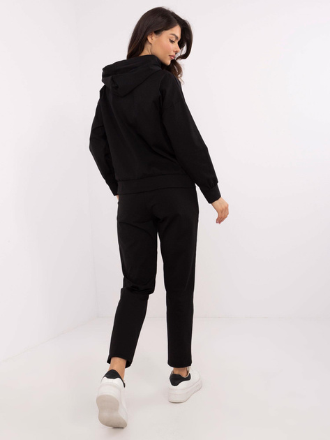 Hurt Czarny dresowy komplet z prostymi spodniami