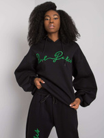 Czarny komplet dwuczęściowy z bawełny Lily RUE PARIS 