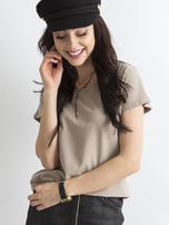 Dark beige Circle t-shirt.