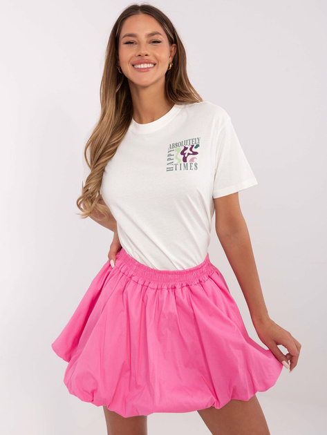 Hurt Biały damski t-shirt z bawełny SUBLEVEL