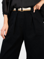 Czarne jeansowe spodnie typu culotte RUE PARIS