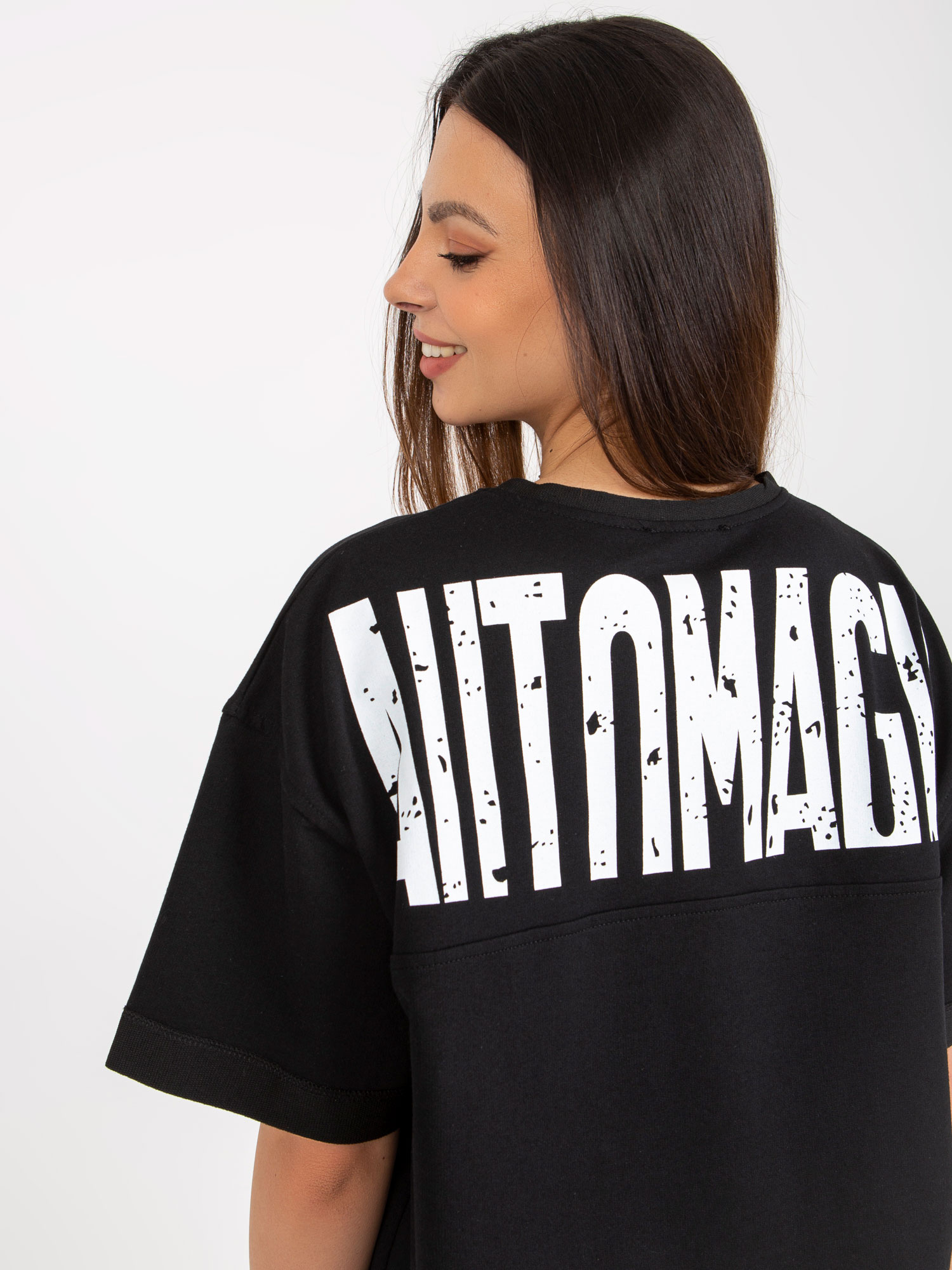 Hurt Black summer set with oversized blouse.