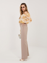 Fango garniturowe spodnie z prostą nogawką RUE PARIS 