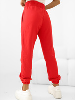 Rote Jogginghosen mit Taschen RUE PARIS.