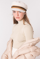 Jasnobeżowy prążkowany golf BSL