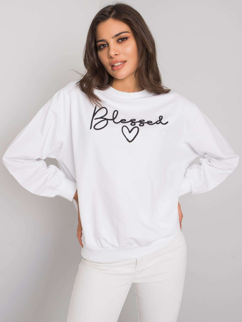 Biała bluza z napisem Ercolano RUE PARIS