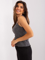 Hurt Ciemnoszary komplet z krótkim kardiganem 