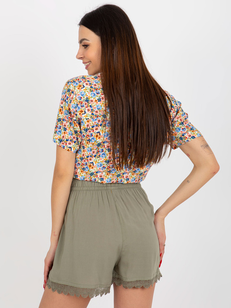 Hurt Khaki zwiewne szorty casualowe z wiązaniem SUBLEVEL