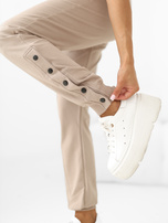Dark beige sweatpants with buttons Cindy RUE PARIS 