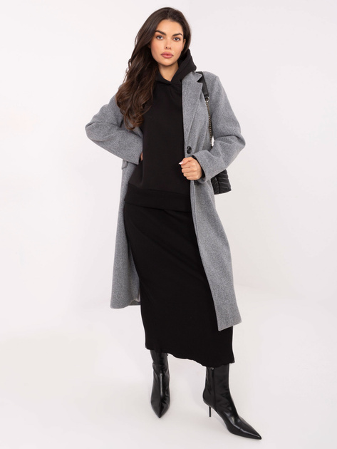 Czarna dresowa bluza oversize z ociepleniem