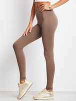 Kawowe legginsy Basic
