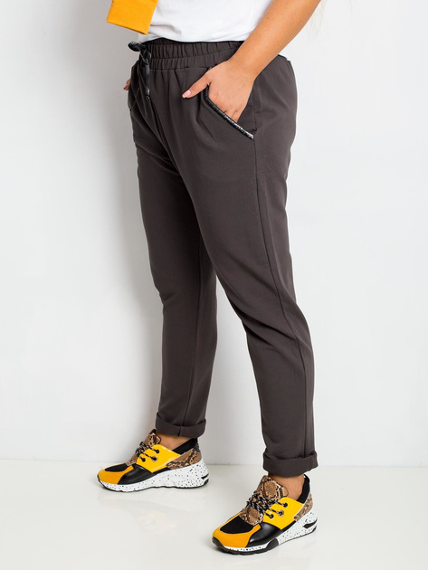 Khaki spodnie plus size Savage