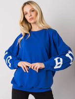 Niebieska bluza z nadrukiem Brooke 