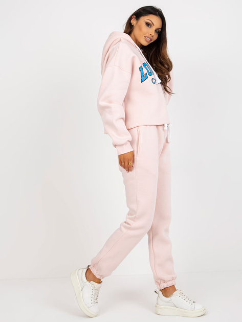 Hurt Jasnoróżowo-niebieski komplet dresowy z nadrukiem Laraina