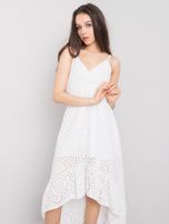 Ecru Overall mit geflochtenem Gürtel Felippa RUE PARIS.