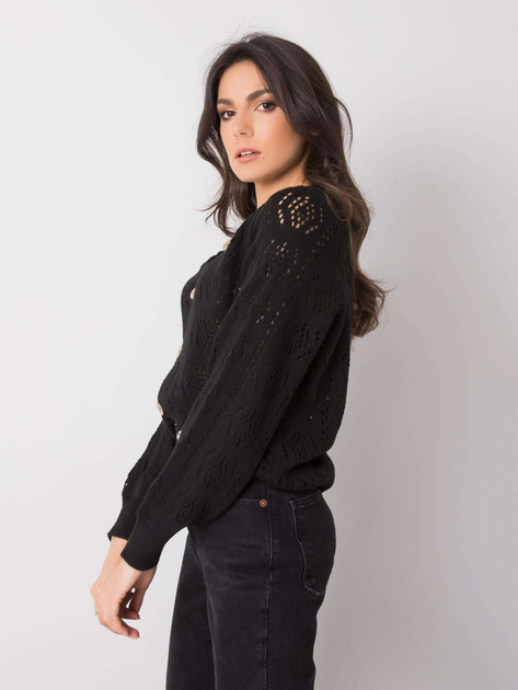 Czarny sweter na guziki Sierra OCH BELLA