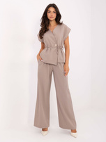 Fango damski komplet z kopertową kamizelką