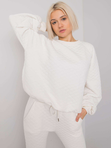 Ecru dwuczęściowy komplet pikowany Palermo