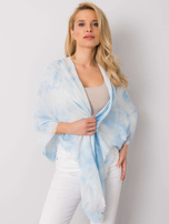 Jasnoniebieska chusta z naszywkami