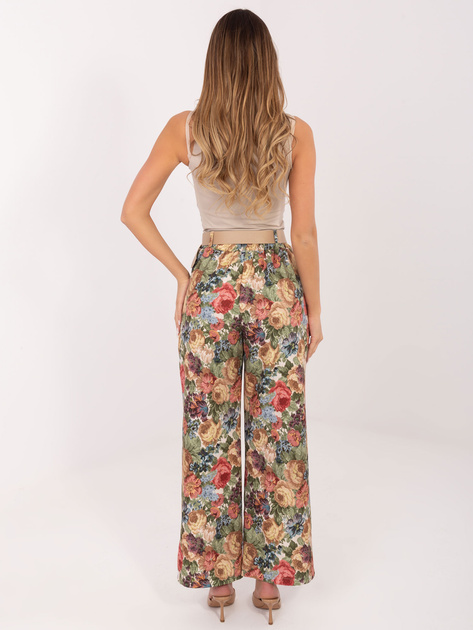 Zielone szerokie spodnie od garnituru RUE PARIS