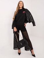 Grafitowa bluza z wypukłym nadrukiem SUBLEVEL 