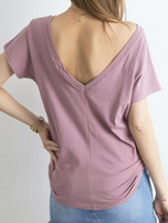 Brudnoróżowy t-shirt Fire