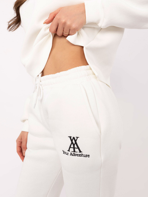 Hurt Ecru dwuczęściowy komplet dresowy z napisami