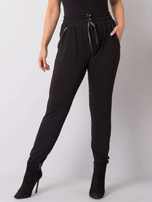 Czarne spodnie plus size Savage