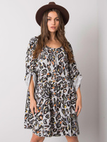 Earlene's light grey viscose dress