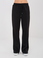 Czarny dresowy komplet z naszywką RUE PARIS 