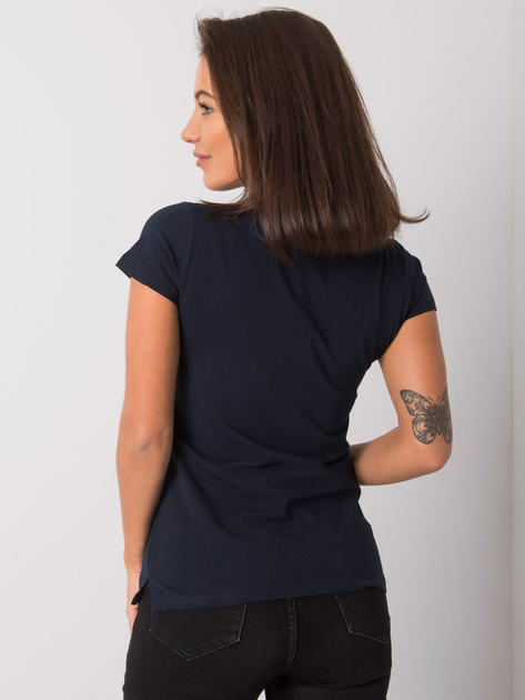 Granatowy t-shirt Square