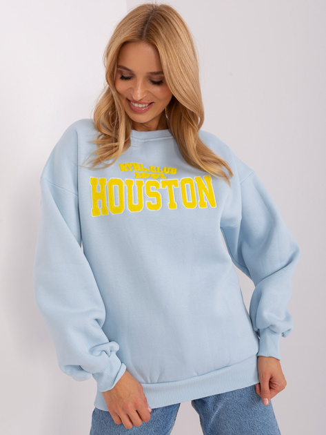 Hurt Jasnoniebieska bluza bez kaptura z bawełny