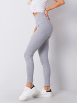 Szare legginsy prążkowane Sanja