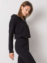 Czarna bluza z kapturem Ronnie SUBLEVEL