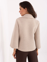 Beżowy płaszcz z piankowego materiału RUE PARIS