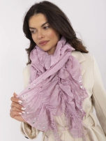 Helle rosa Damen-Schal aus Viskose.