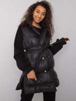 Czarny trzyczęściowy komplet z kamizelką Minneola