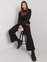 Czarny komplet bawełniany Honorine