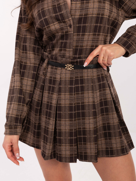 Brązowa mini spódnica od kompletu