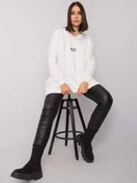 Ecru tunika plus size bawełniana Raella