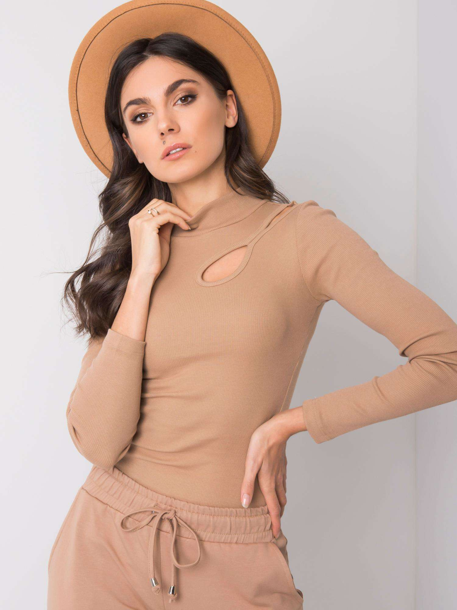 Camel blouse Neva RUE PARIS