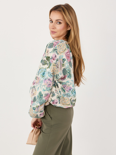 Zielona przejściowa kurtka typu balloon