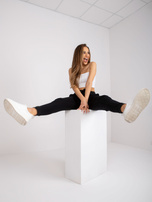 Czarne spodnie dresowe z bawełny Jessica MAYFLIES