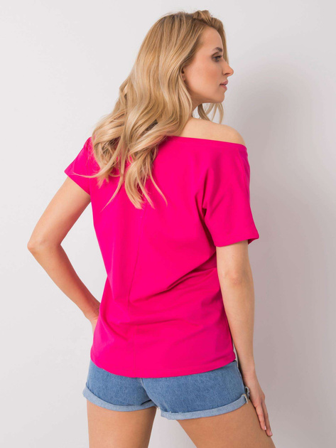 Fuksjowy t-shirt Emory