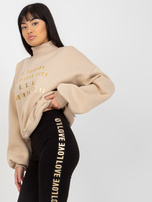 Hurt Czarne legginsy casualowe z napisami po bokach 