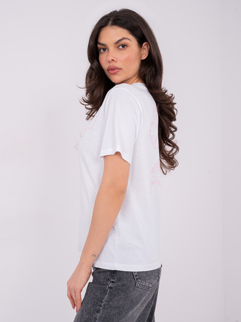 Biały damski t-shirt z napisem SUBLEVEL