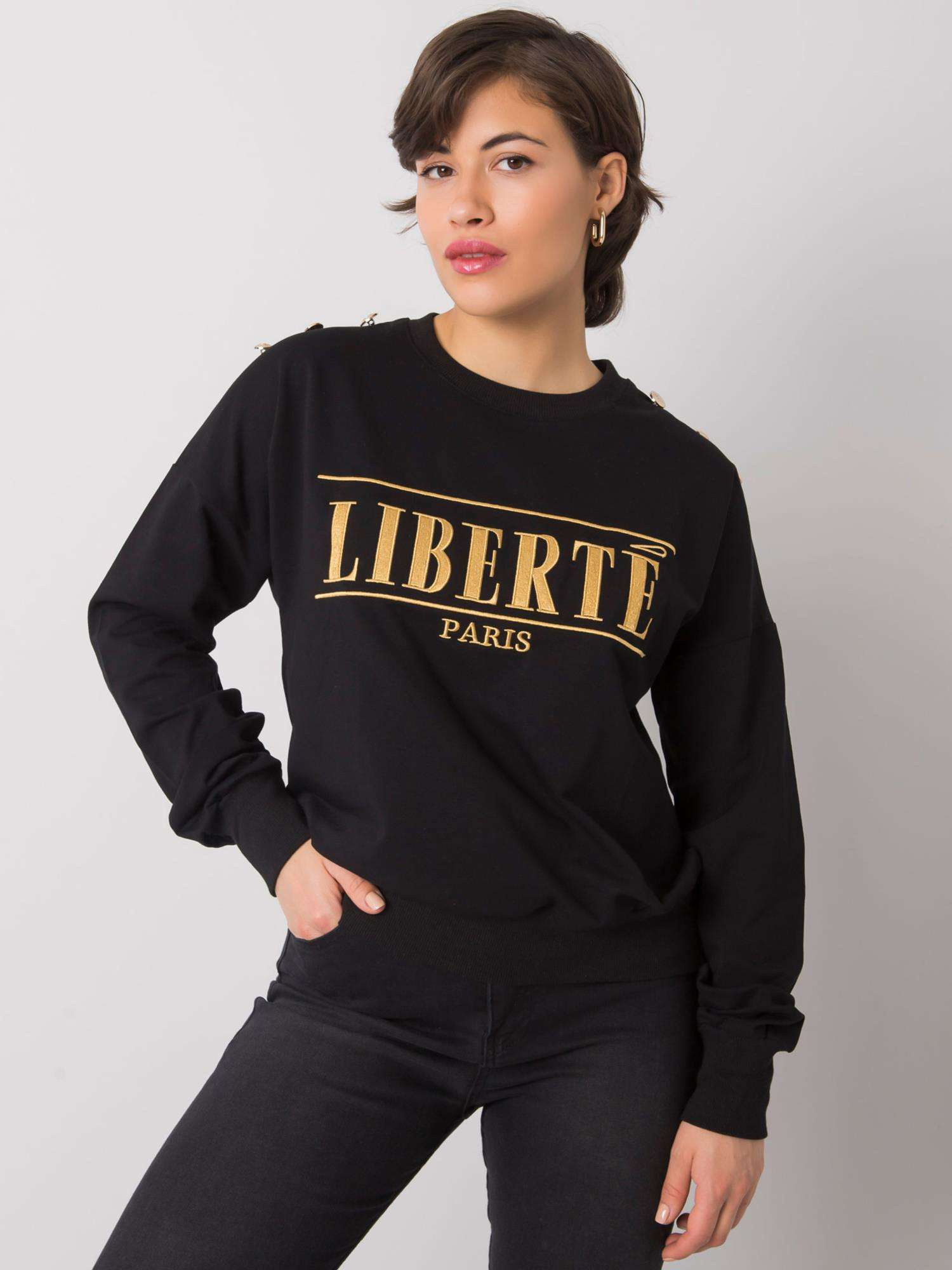 Schwarzer Hoodie Alita.